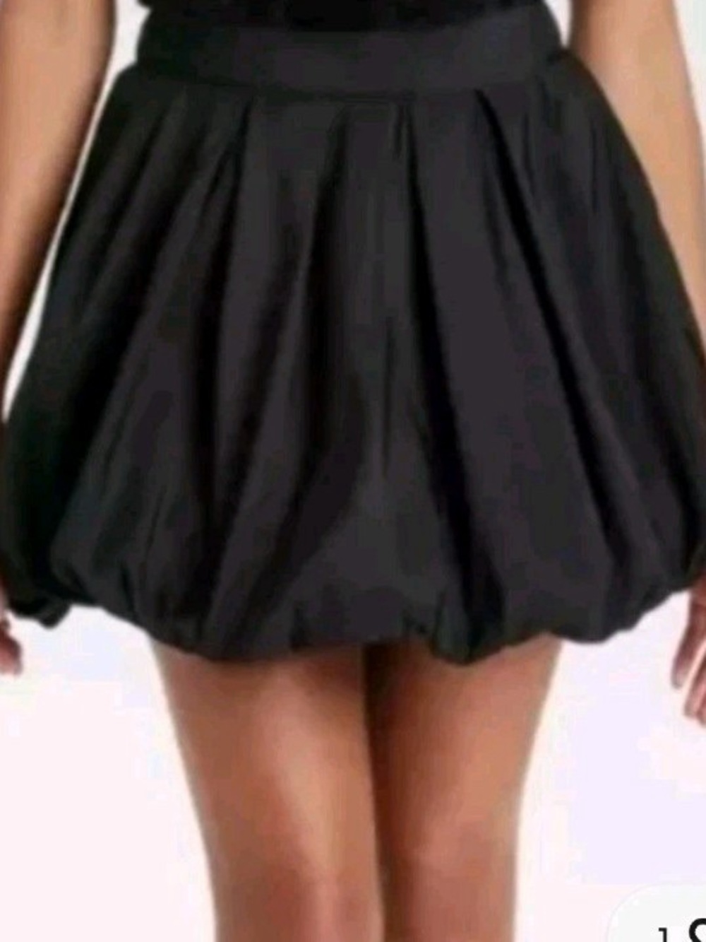 A New Day Black Bubble Mini Skirt - Women. Size m.